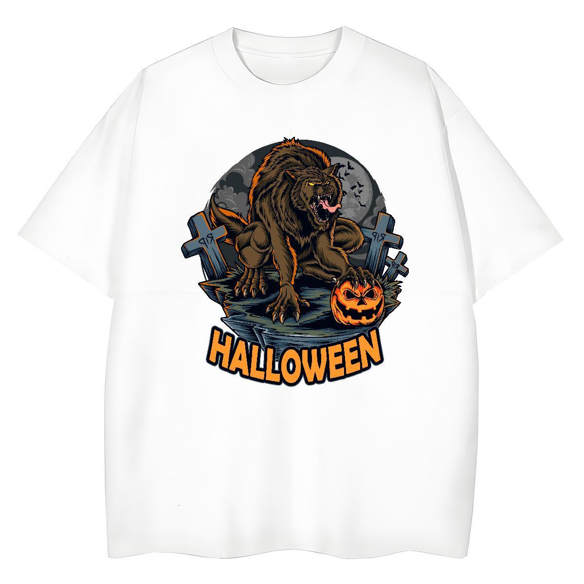 Designer Fashion Tshirt for Man Woman pumpkin Street Wear 230g Pure Cotton Tops Breathable Short Sleeve Unisex Men T Shirts Cartoon Print