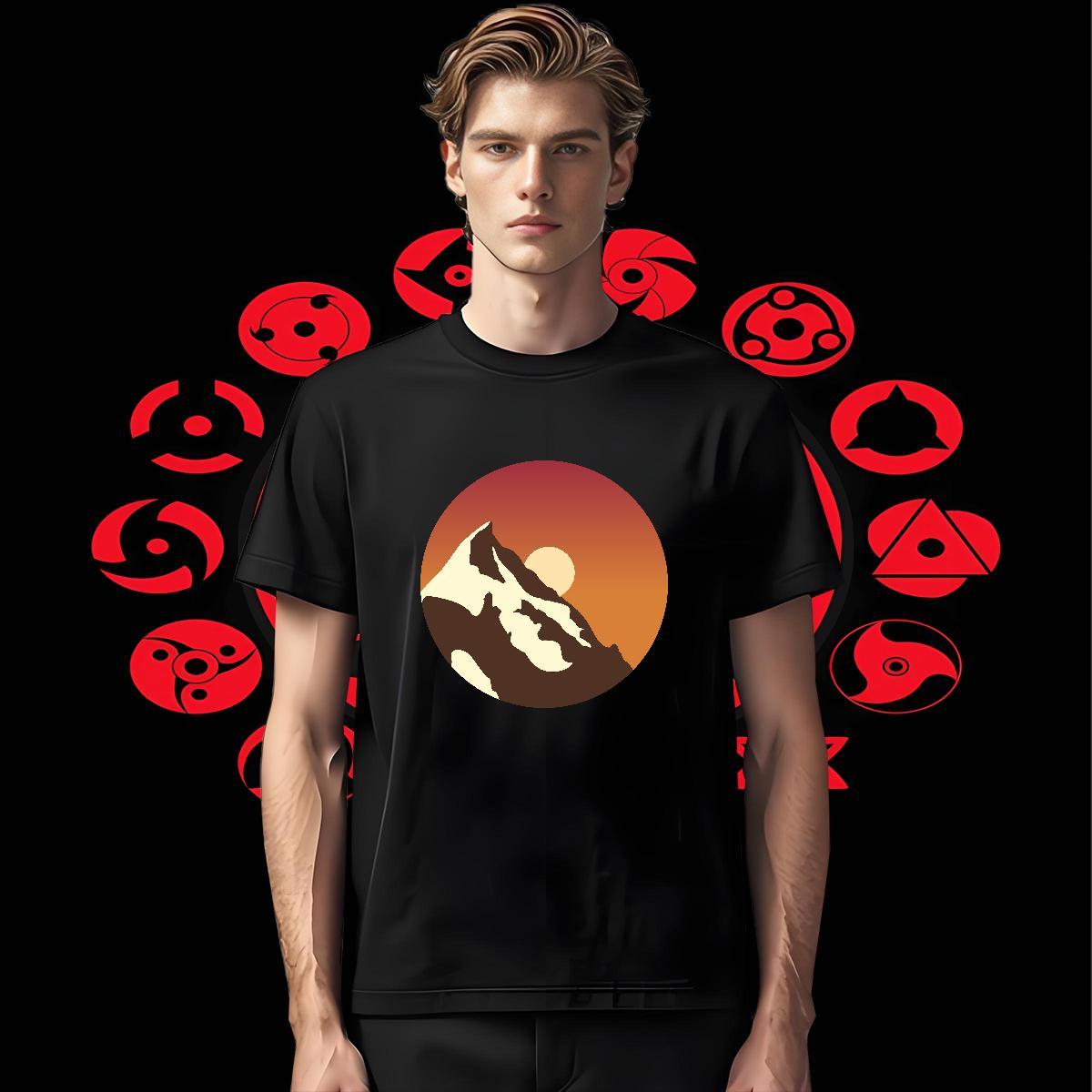 Loose Fit Men Clothes T-Shirt Casual Daily Wear 100% Cotton 230g Oversized 4XL Short Sleeve O-Neck sky Mens T Shirts New Arrival Top Tees
