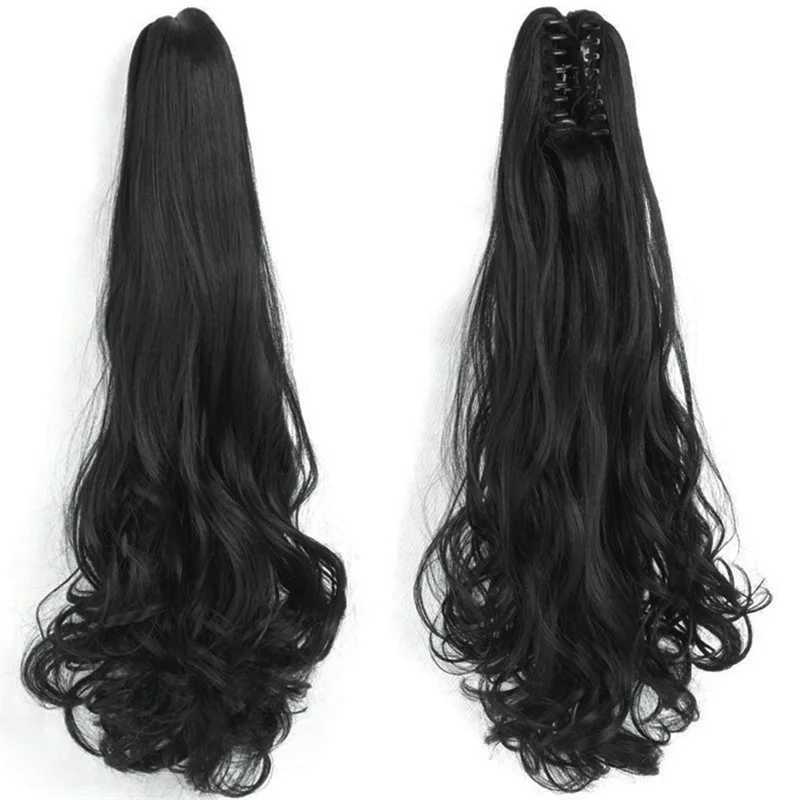 Braid long curly hair grab bucket chemical fiber high wave large wave long brain high-temperature silver braid W240817