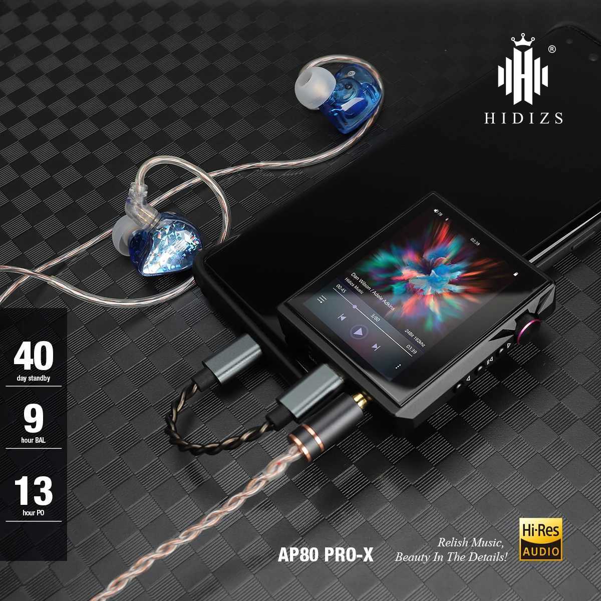Hidizs AP80 Pro X Hi Res Audio HIFI Portable Music MP3 Player Dual ES9219C DAC MQA LDAC PCM 384 DSD 256 e-book B250607