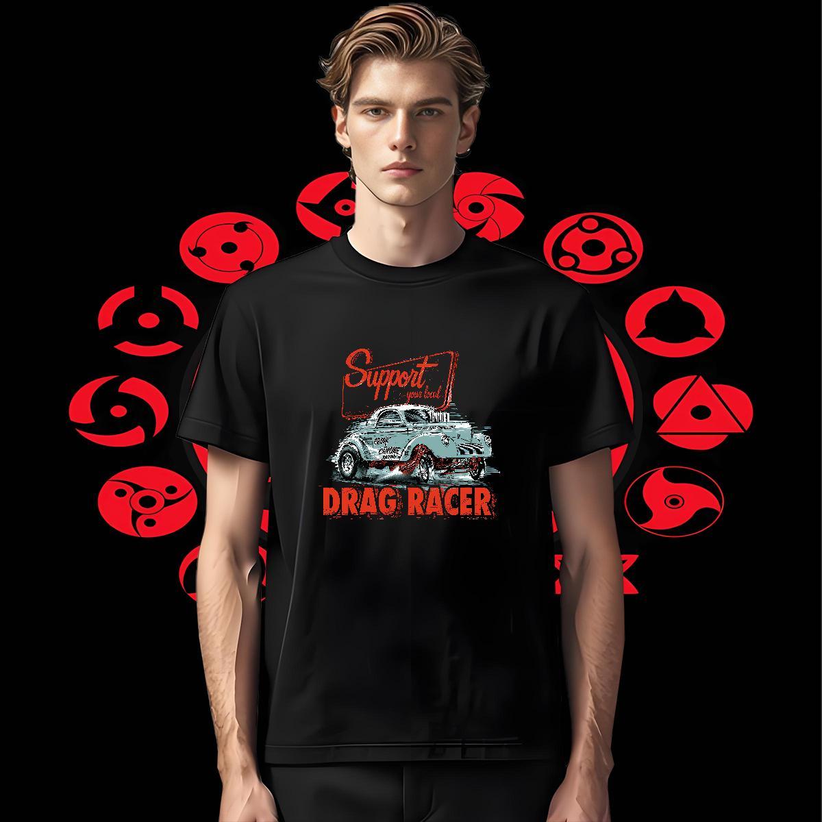 Soft Tshirt for Man Woman Anime Printing Street 100% Cotton 230g DIY Printed Crew Neck Breathable car Mens T Shirts 2024 Summer Tops Tees