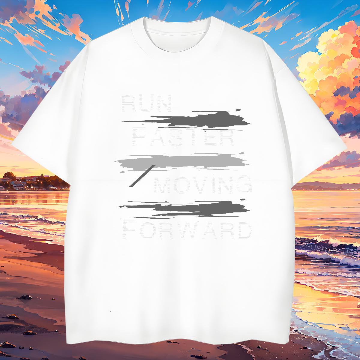 Soft letter 230g 100% Cotton Men Tshirts Daily Wear Round Neck Short Sleeve Man T Shirts DIY Customized DIY Logo Oversized Tees
