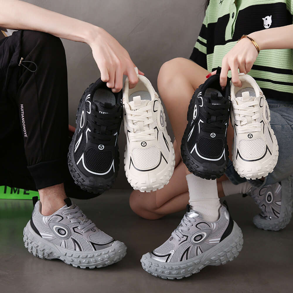 Ddmysports Instagram Korean Version New Dad Couple Spring Student Sports Running Casual Thick Soled High Rise Shoes L OUTDOOR