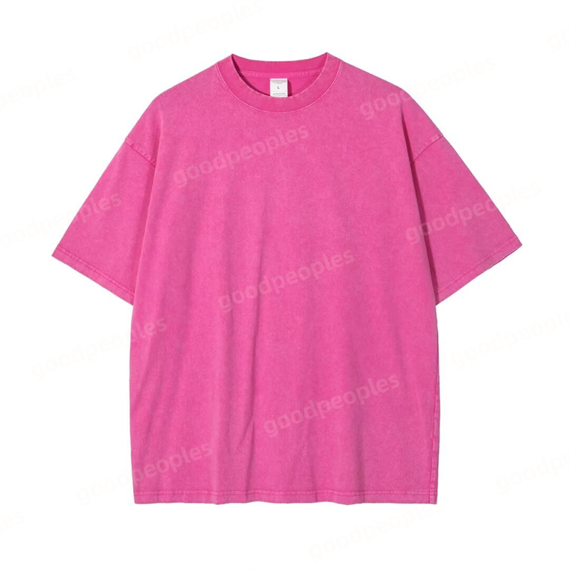 Designer Mens T-shirt Summer Solid Color Vintage Short Sleeve Mens Retro T-shirt Womens Casual Short Sleeve Couple Fashion Clothing Size M-5XL