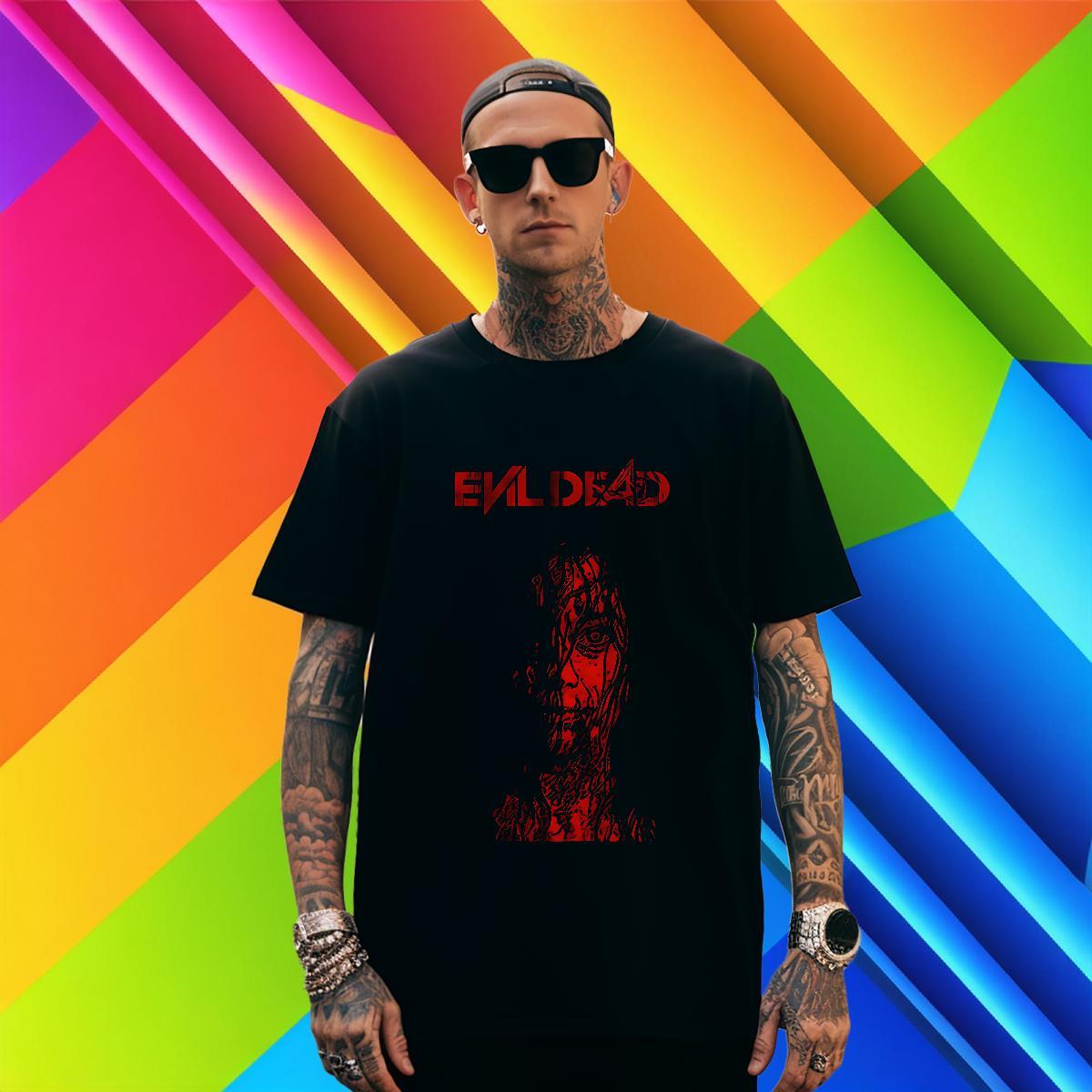 Man T Shirts 230g Pure Cotton scary Sport Breathable Black Oversized Tshirts Designer Fashion Comfortable Clothings