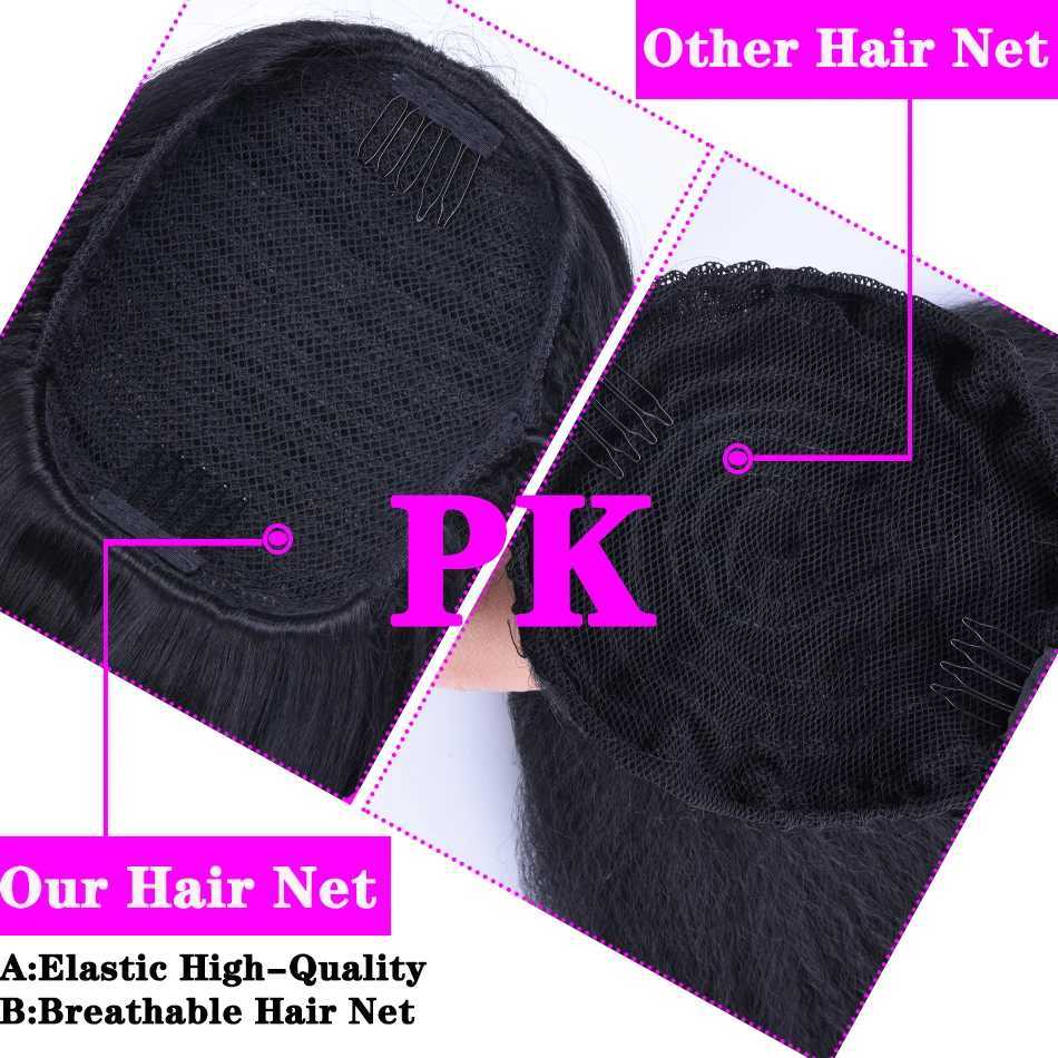 34 inch synthetic brushed ponytail with hair extensions clipped onto a fake wig long and smooth ponytail W240817
