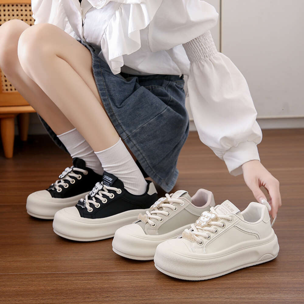 Ddmysports Little White Women S Autumn New Korean Edition Ins Female Student Casual Sports Versatile Board Shoes Street Shot MXD OUTDOOR