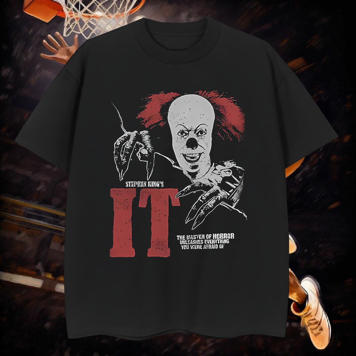 T-Shirts 230g Pure Cotton scary Street Casual Breathable Graphic Men Tops Tees Custom Loose Fit Clothes