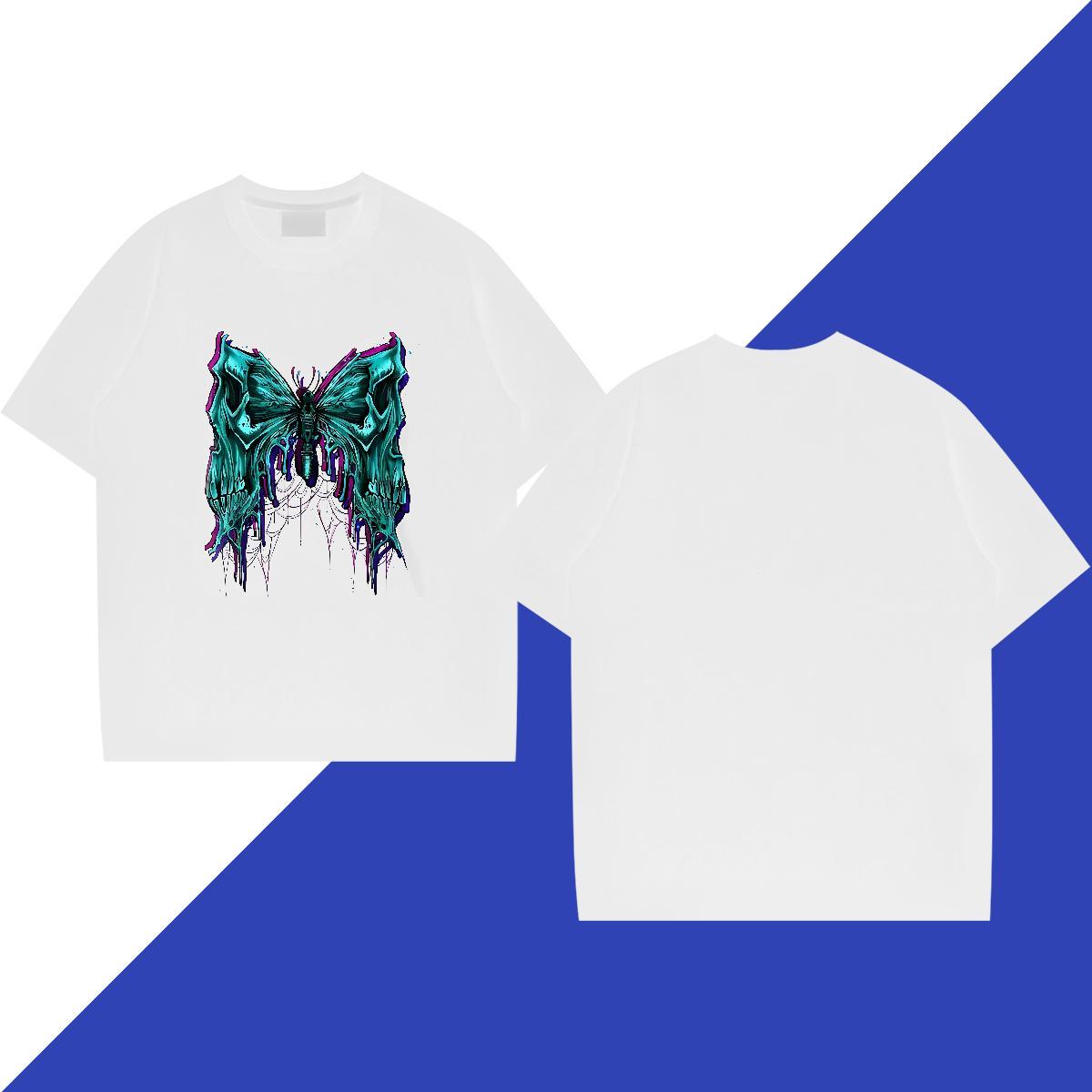 Factory Direct Couples T Shirts halloween Anime Printing Street 230g Pure Cotton Clothes Breathable Short Sleeve Classic Man T Shirts DIY Anime