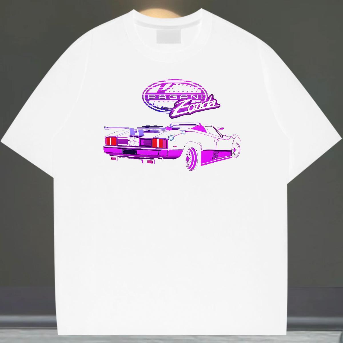 Soft Couples T Shirts Street wear Hip Hop 230g 100% Cotton Oversized 4XL Breathable Short Sleeve car T Shirt For Man New Arrival Tops Tees