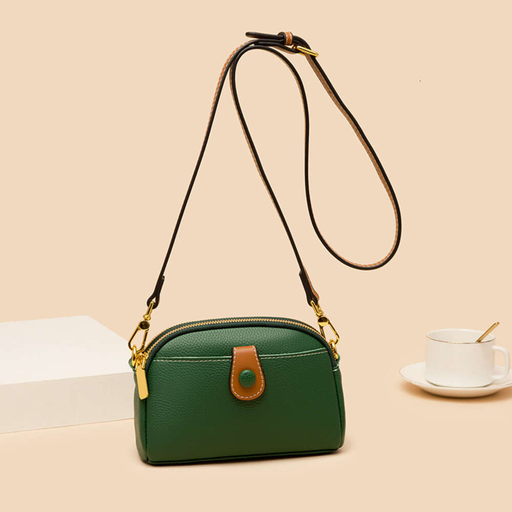 Genuine leather new mobile phone fashion versatile small women's single shoulder crossbody bag