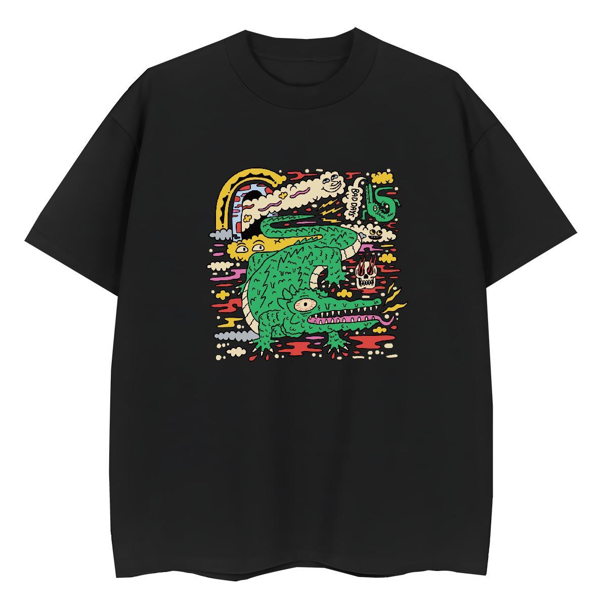 Factory Direct Woman Tshirt Sports Street Wear Comfortable Clothings Lady 230g 100% Cotton crocodile DIY Anime Women T Shirts