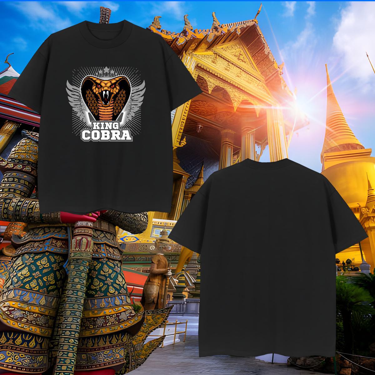 High Quality T shirt cobra Breathable Soft Street Wear White Plus Size 230g 100% Cotton Mens Tshirts Stylist Tops Tees