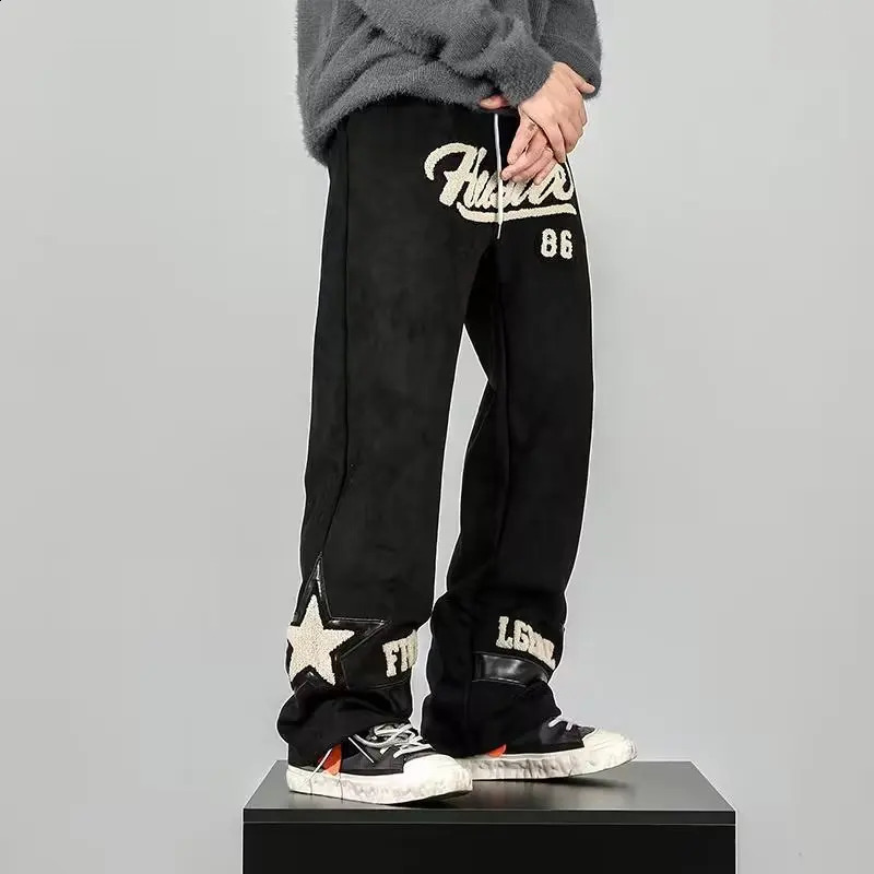 Hanging Tencel Lyocell work pants mens straight thin casualleg loose summer thin casual pants American retro pants 240814