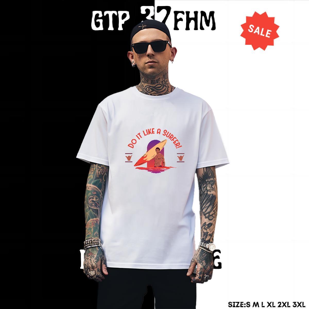 Popular Tshirts Beach 230g 100% Cotton DIY Printed Round Neck Short Sleeve muscle men T-Shirts Stylist Polos