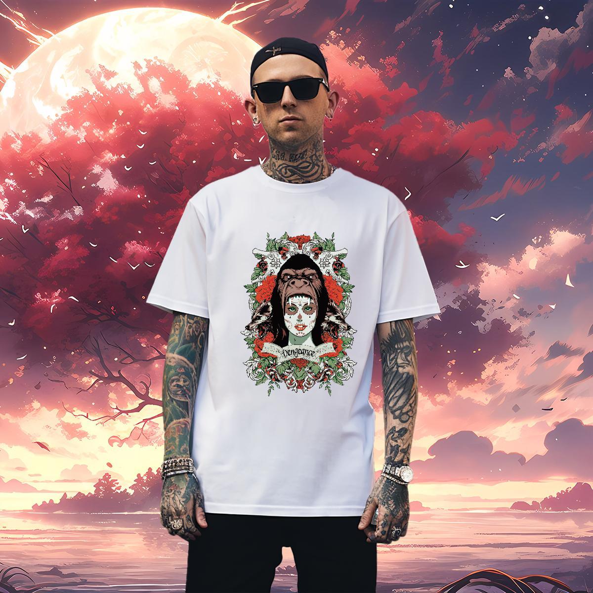 Man T Shirts 230g Cotton women Sports Casual Short Sleeve Soft Graphic Men Tshirts Brand Loose Top Tees
