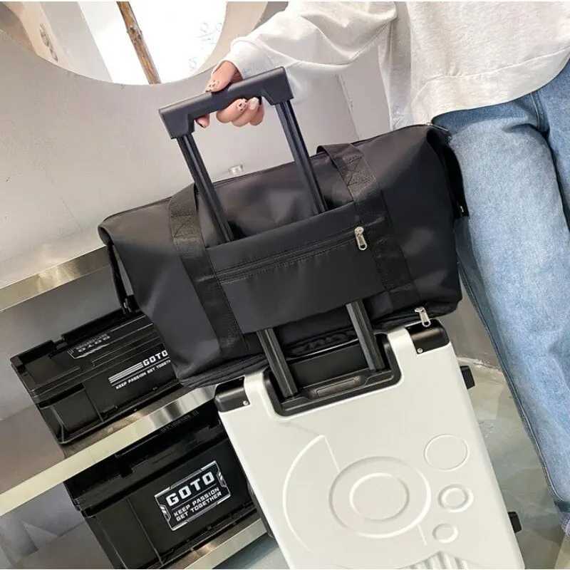 Medium Size Luggage Foldable Female Short Distance Portable Large Capacity Maternity Storage Travel Duffel Fitness Bag CL240820