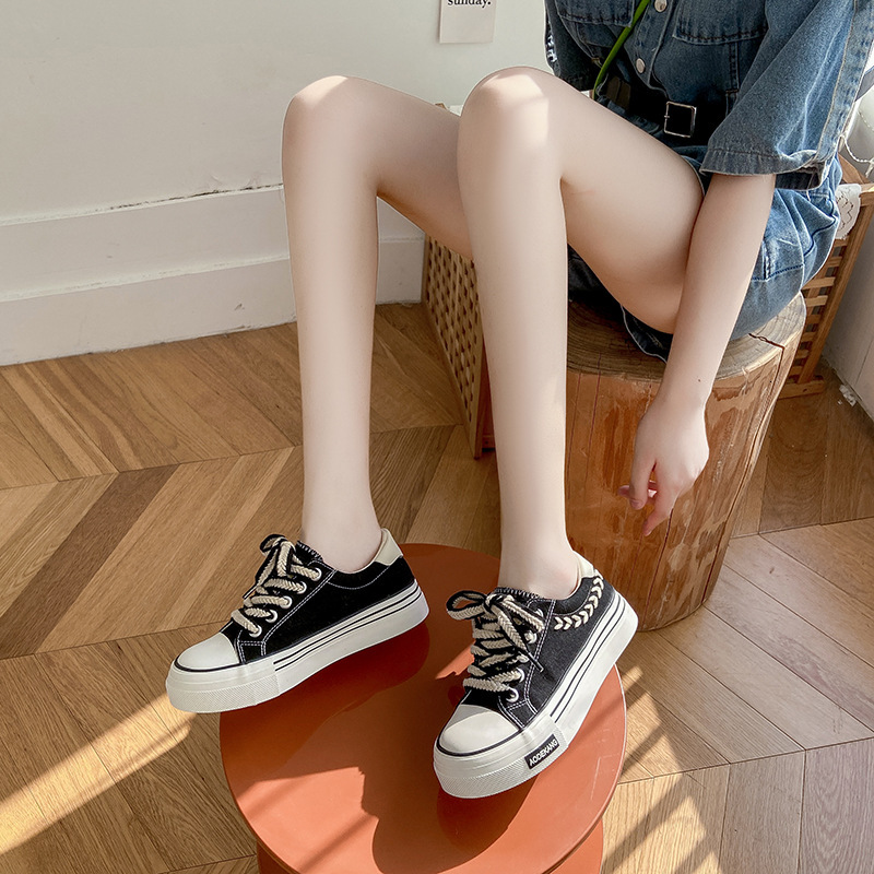 Ddmysports Instagram Korean Canvas Spring New Casual Little White For Women Comfortable And Small Student Board Shoes OUTDOOR