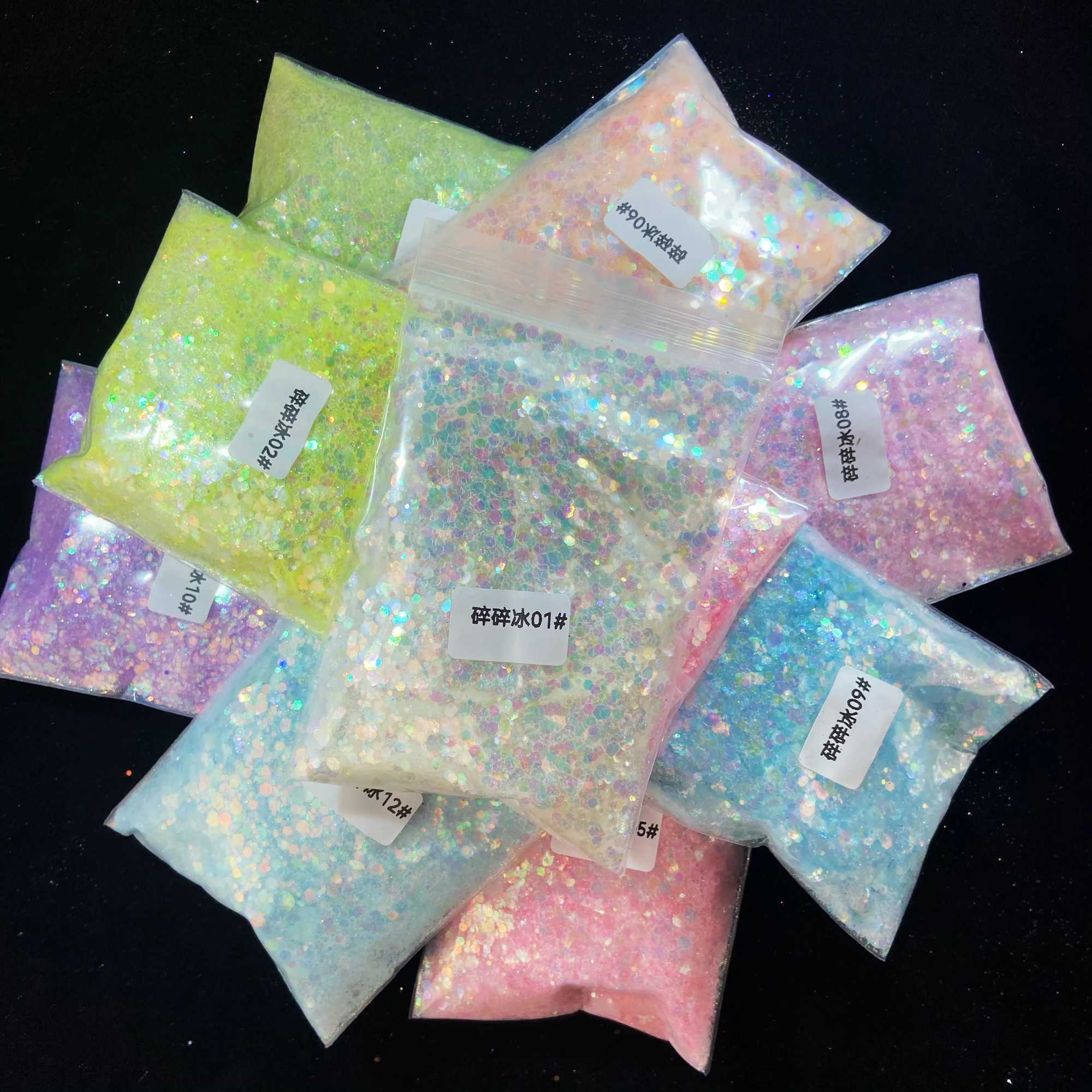 50g Shiny Sugar Powder Epoxy Resin Pigment For Silicone Mold Making Colorful Candy Coat Powder Pigment Nail Glitter DecorationXJ240815