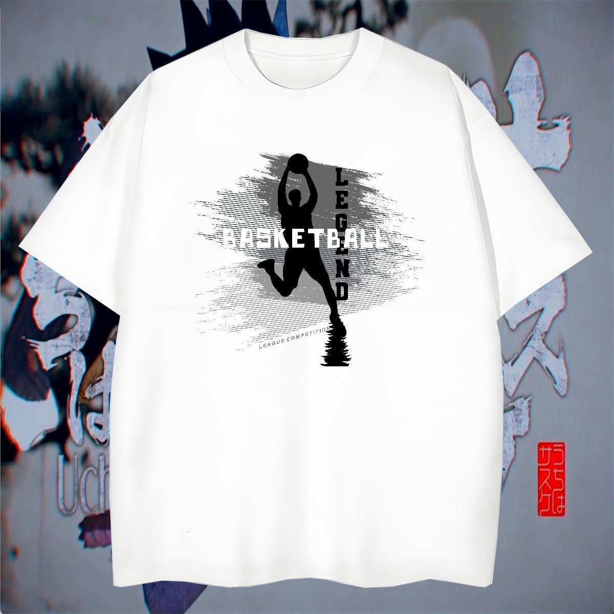 Designer Tshirts Street Wear 100% Cotton 230g Custom Anime Breathable Short Sleeve basketball Mens T Shirts Brand Tees