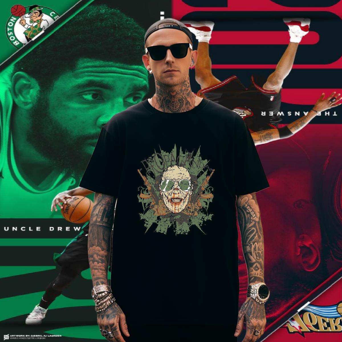 Popular T shirt long-barrelled gun Breathable Casual Beach Custom Printed 230g Cotton Men Tees Classic Tops Tees