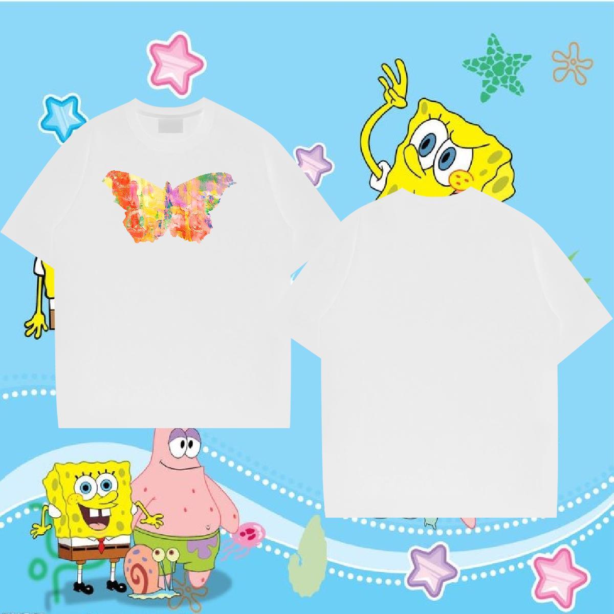 Custom Tshirt for Man Woman Butterfly Casual 100% Cotton 230g Tops Crew Neck Designer T-Shirts Skull