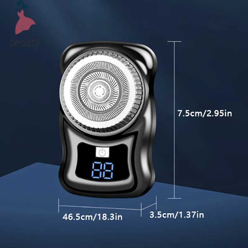 Mini travel shaver mens pocket size portable washable car home shaver rechargeable cordless shaver facial shaver W240819