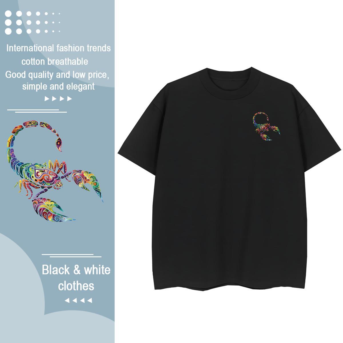 Custom Tshirts scorpion Street 230g 100% Cotton Wear Pure Cotton Unisex T Shirt For Man Custom Print Oversized