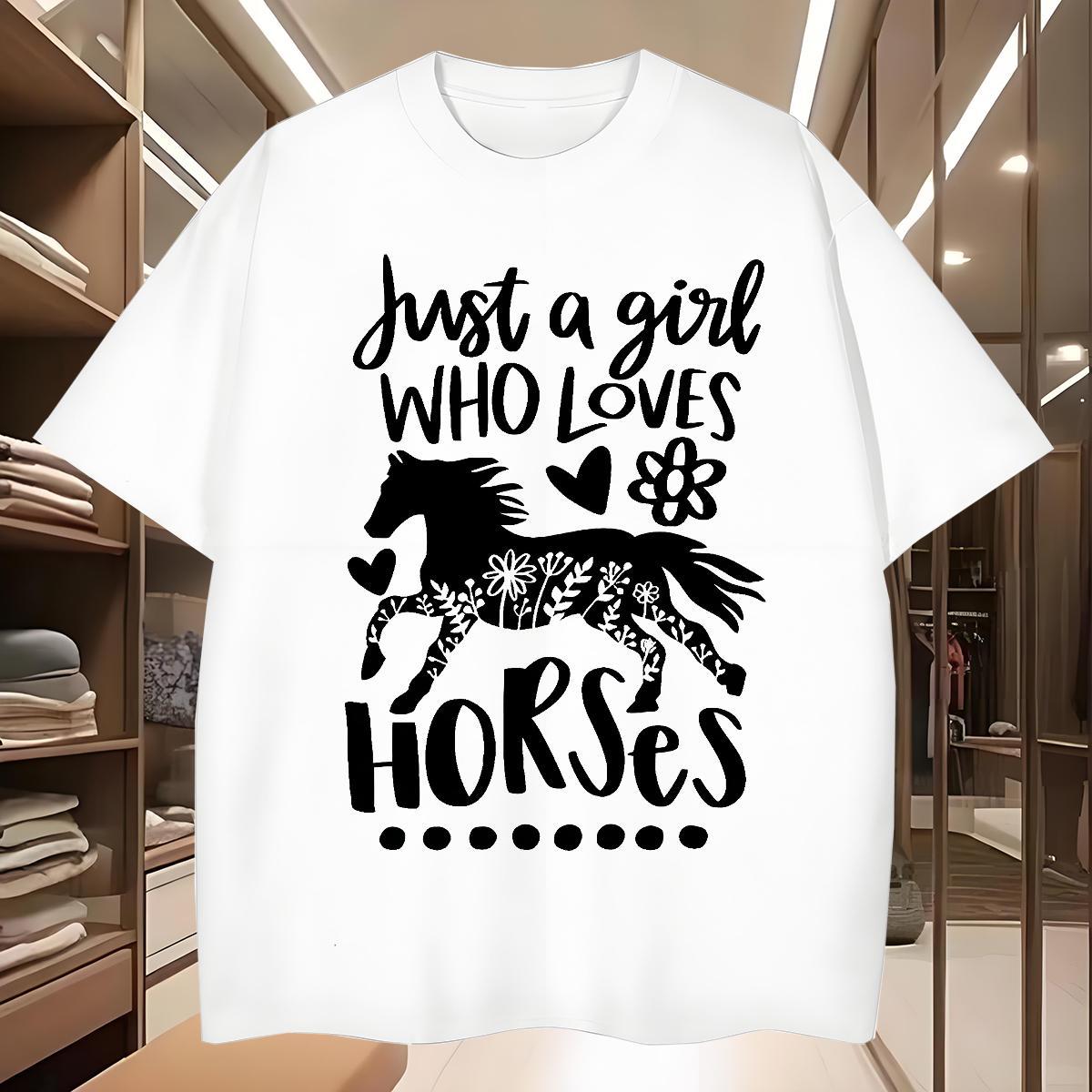 2024 Designer Couples T Shirts horse Casual Beach 230g 100% Cotton Clothes Round Neck Short Sleeve Wholesale T shirt Oversized 4XL