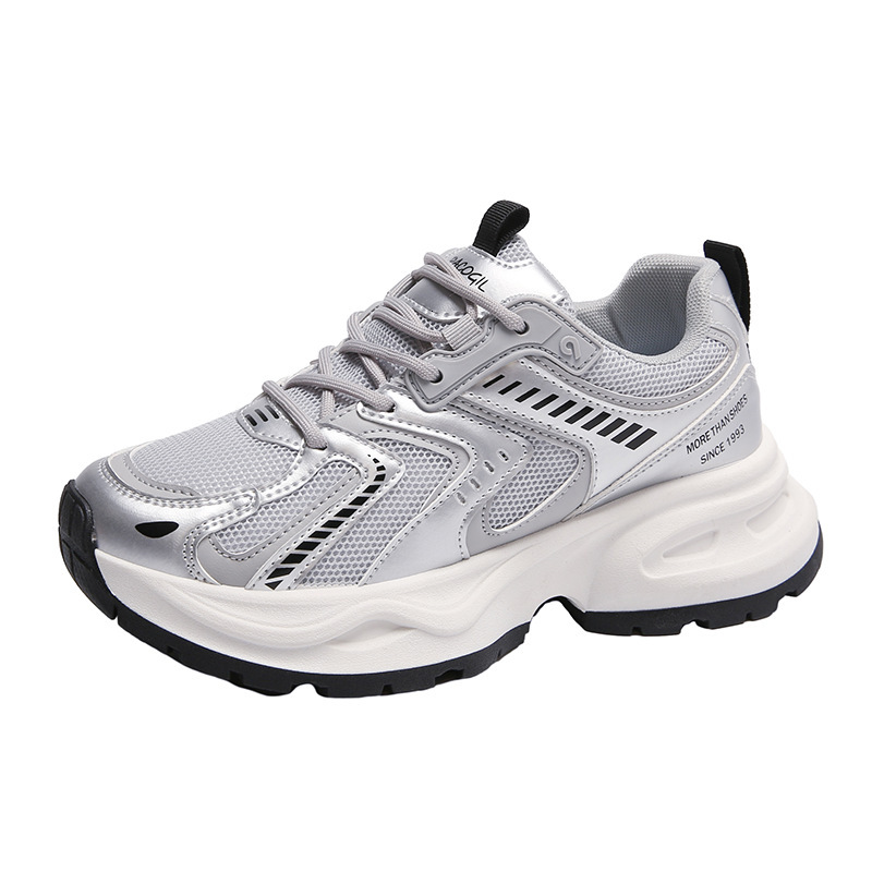 Ddmysports Instagram Korean New Dad For Women Spring Student Sports Running Casual Thick Sole Elevated Shoes G OUTDOOR