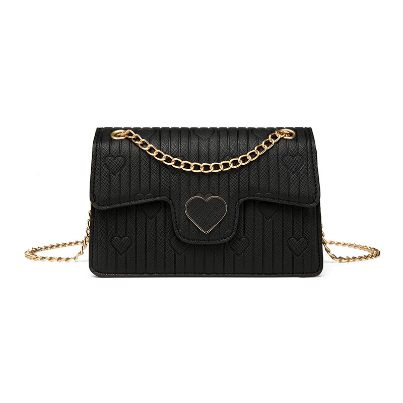 PU 2024 New Crossbody Women's Love Embroidered Thread Single Shoulder Small Square Bag 9926820