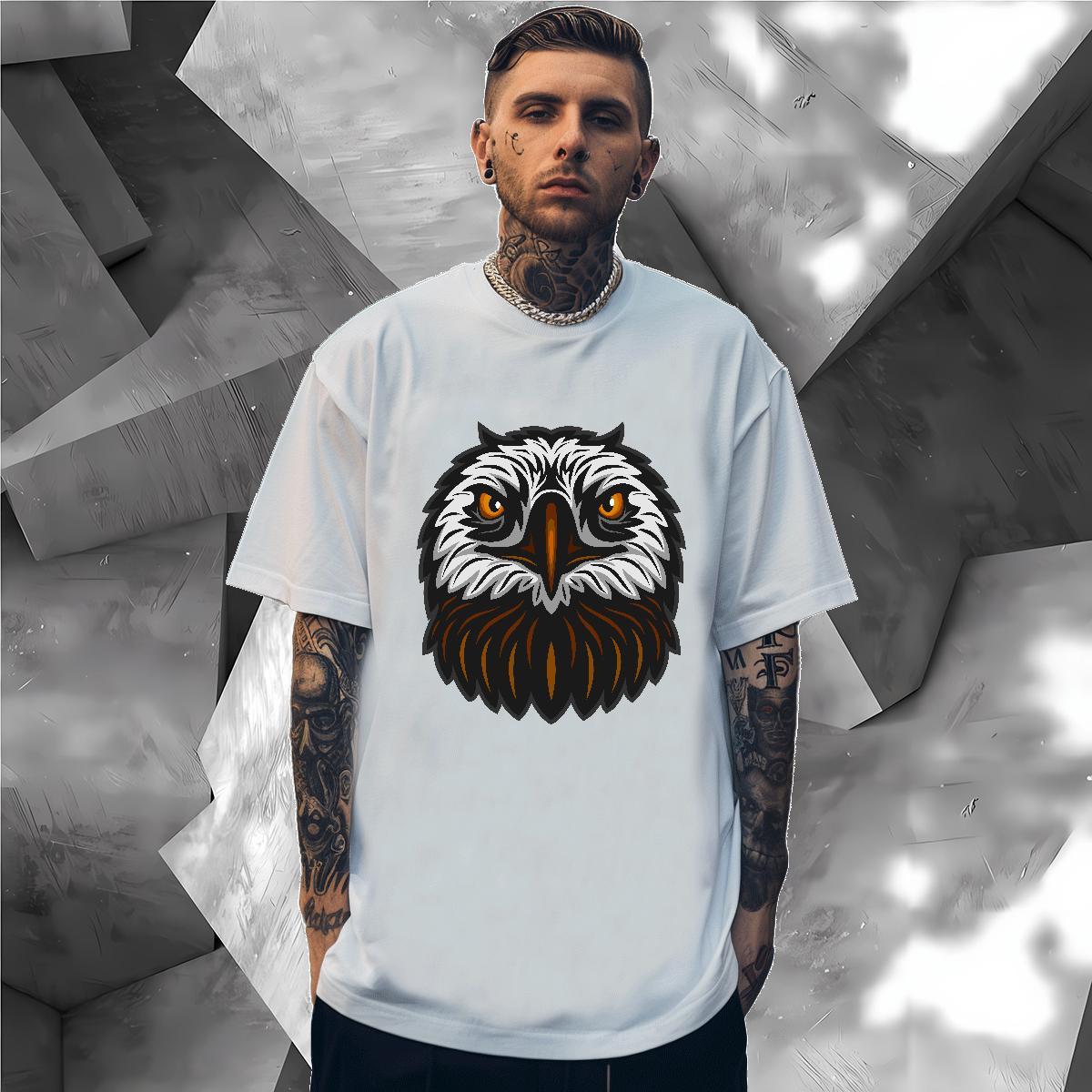 Brand T Shirts Men owl O Neck Short Sleeves Street Custom Big Size 230g Pure Cotton Tshirt for Man Woman Stylist Polos
