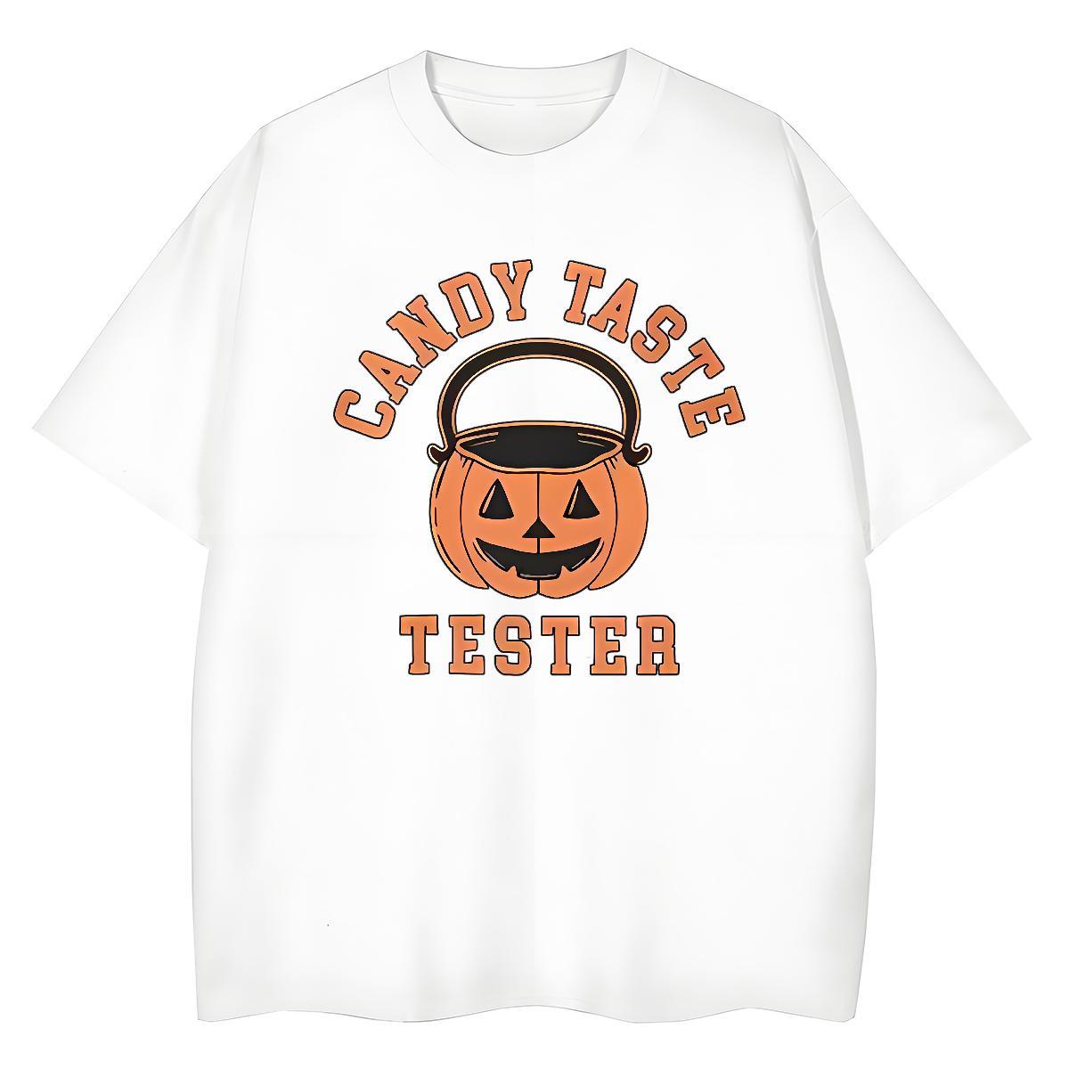 Classic Casual Mens Tshirts pumpkin Daily Outfit 230g Cotton Clothings Breathable Popular T-Shirts for Men DIY Printed