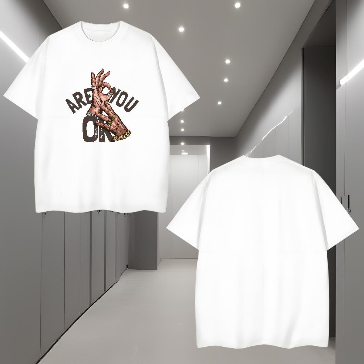 T Shirts Men 230g Pure Cotton hand- Summer Casual O Neck Short Sleeves Graphic Men Tees Free Shipping Cool Polos