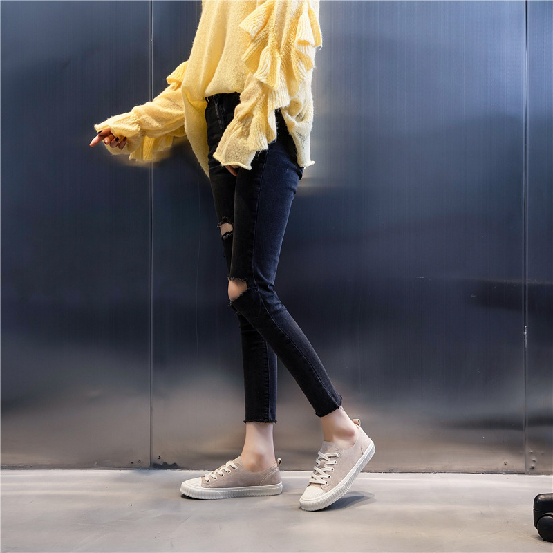 Ddmysports Spring New Genuine Leather Little White Flat Bottom Casual Sports Single Women S Soft Sole Shoes Trend OUTDOOR