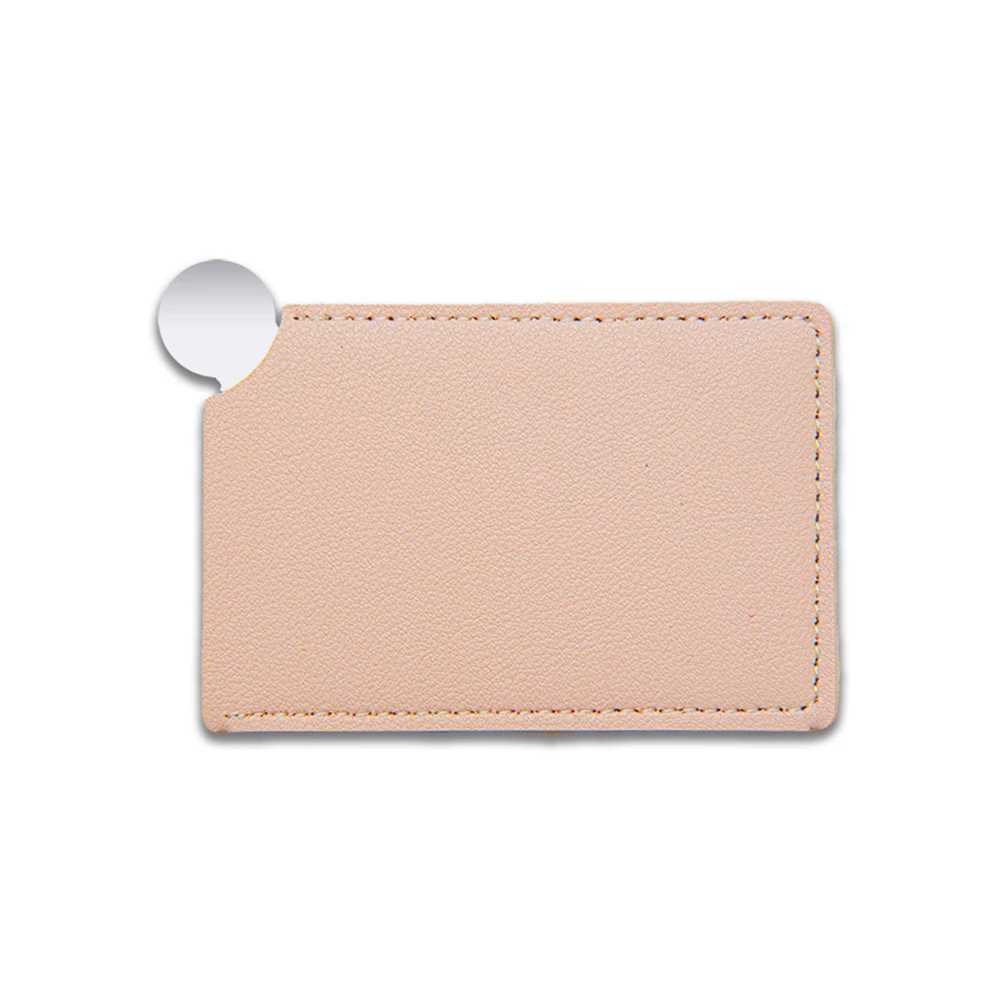 1PC Mini Compact Makeup Mirror with PU Leather Shatter Proof Pocket Mirror Portable Travel Stainless Steel Cosmetic Hand Mirror Y240819