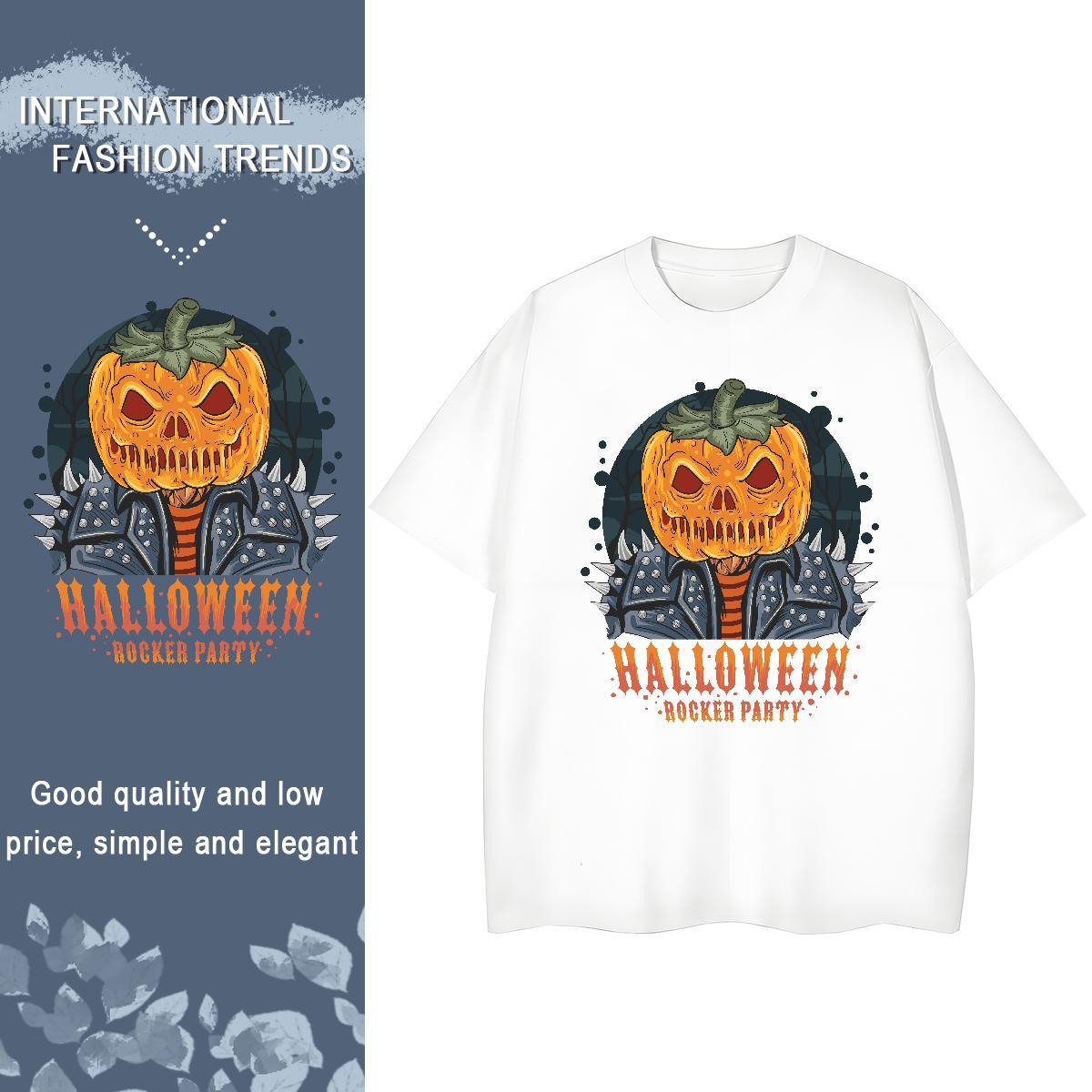 Wholesale halloween Mens Tshirts 100% Cotton 230g T Shirt For Man Anime Print Street wear Hip Hop Breathable Short Sleeve Free Shipping Tees Shirts