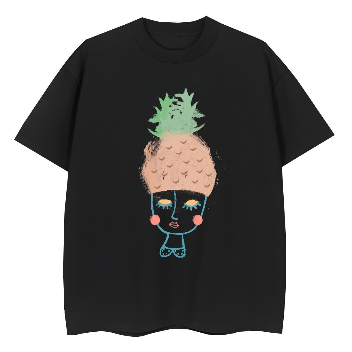 2024 Designer Women Tees High Street Hip Hop O-Neck Short Sleeve Top Shirts High quality 230g 100% Cotton Lines Oversized L-4XL T shirt