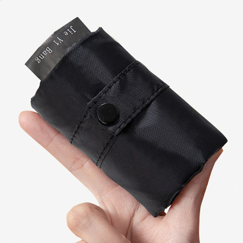 Large environmentally friendly folding shopping bag reusable portable shoulder suitable for travel grocery store fashionable handbag 240820