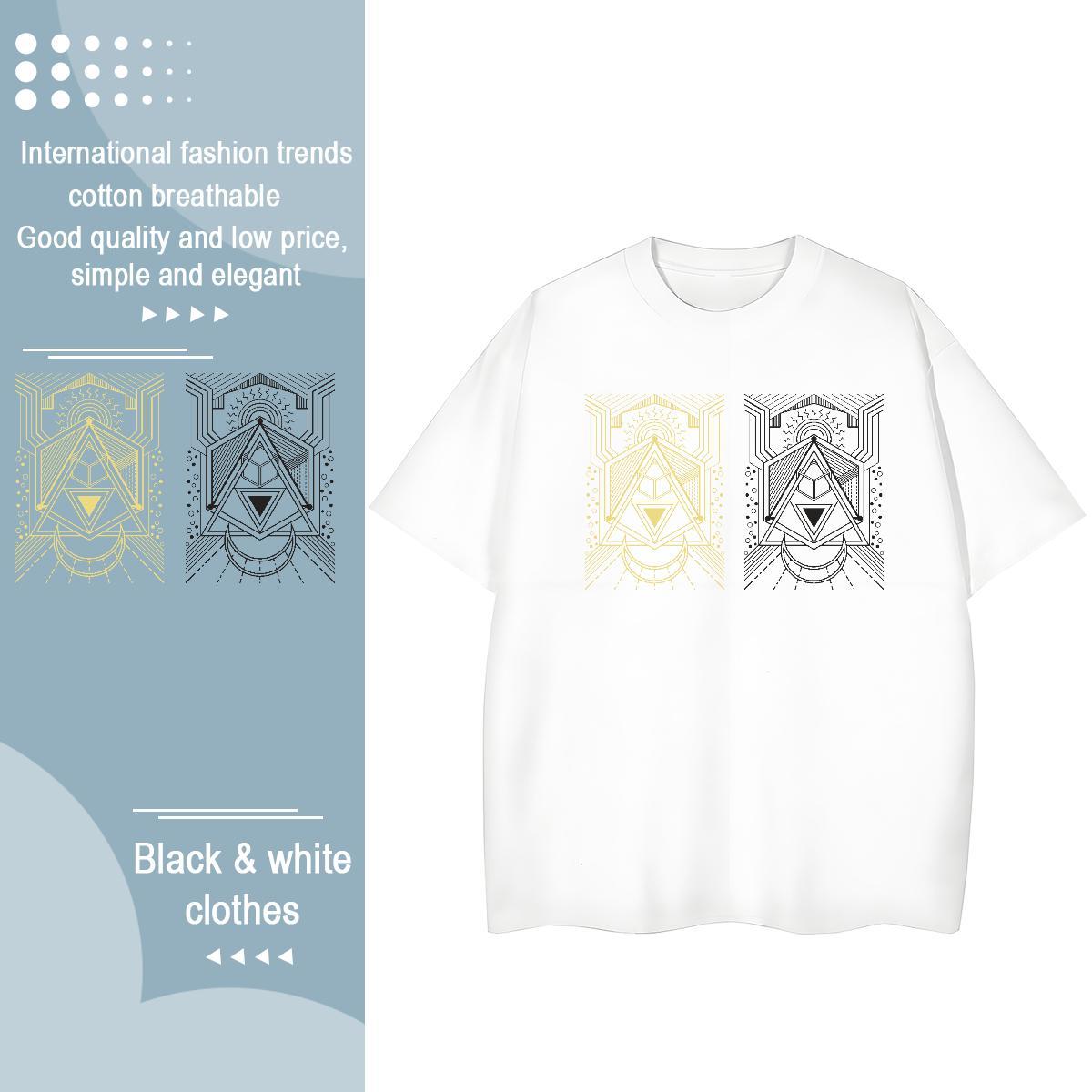 2024 DIY Woman Tshirt Sports Street Wear Crew Neck Breathable Clothings Nice 230g Cotton Lines Customized Print T-Shirts