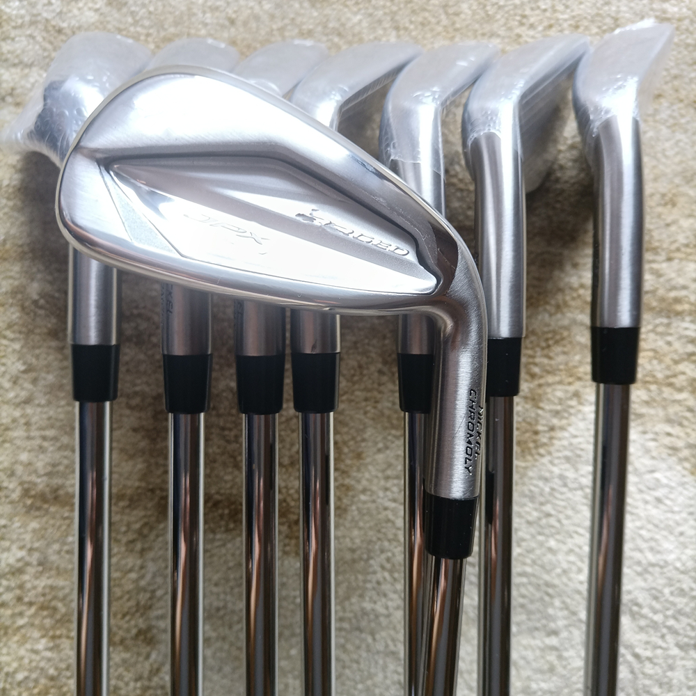 DHL UPS FedEx New 8pcs men golf clubs golf irons jpx923 Hot Metal Set 5-9PGS Flex steel shaft with head cover