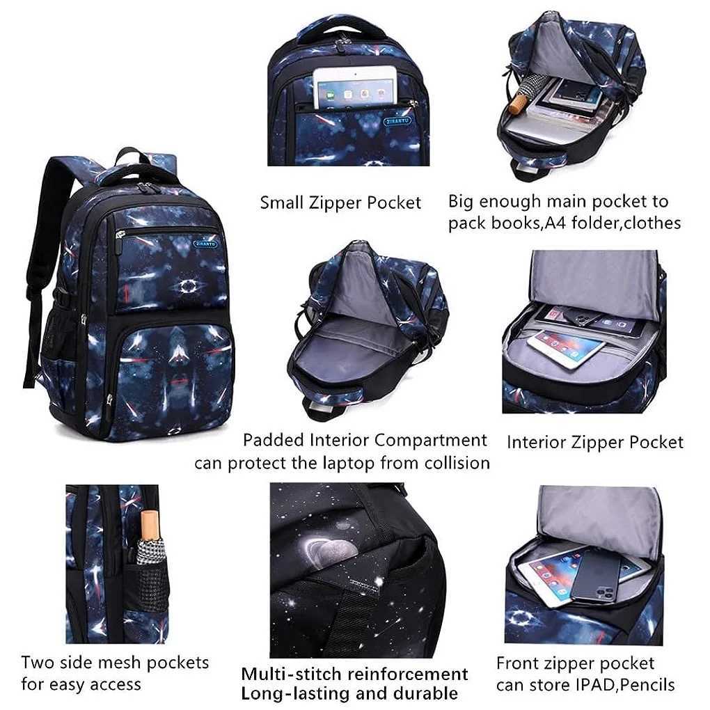 Kids School Bag with Wheels Rolling Backpack for Boy Wheeled School Bag Wheels Trolley Bookbag Carry on Luggage with Lunch Bag Y240820