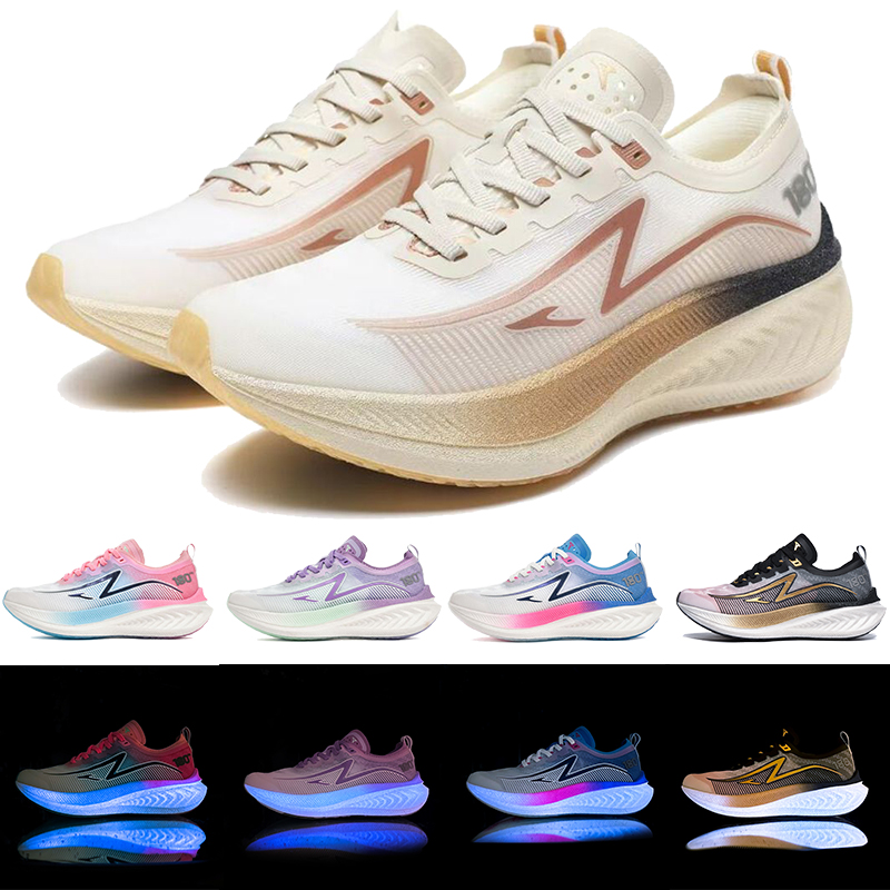 Designer Glow-in-the-Dark Running Shoes: Comfort Elite 180 Pro Carbon Sneakers 4 7f18b