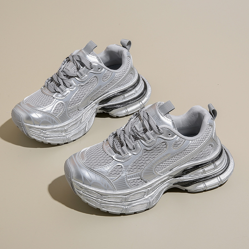 Ddmysports Autumn New Korean Version Breathable Dad Instagram Student Casual Thick Soled Running Shoes For Women BL OUTDOOR