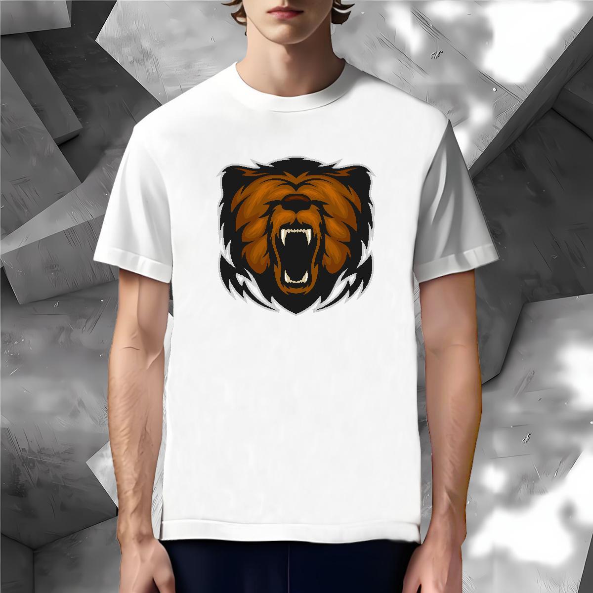 Loose Fit Man T Shirts lion Breathable Short Sleeve Hip Hop Custom Printing 230g Cotton Men Clothes T-Shirt Brand Tees Shirts