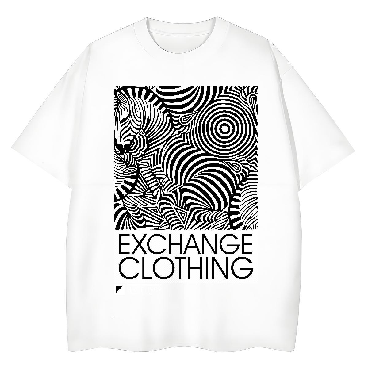 TOP Quality Woman Tshirt Casual Daily Wear Crew Neck Tops Tees Free Shipping 230g 100% Cotton zebra Graphic Woman T Shirts