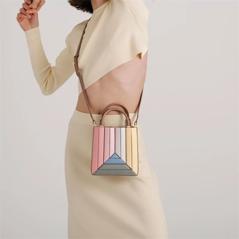 Vintage Pathwork Handbags and Purses for Women Shoulder Crossbody Bags 2023 Messenger Bag High Quality 240819