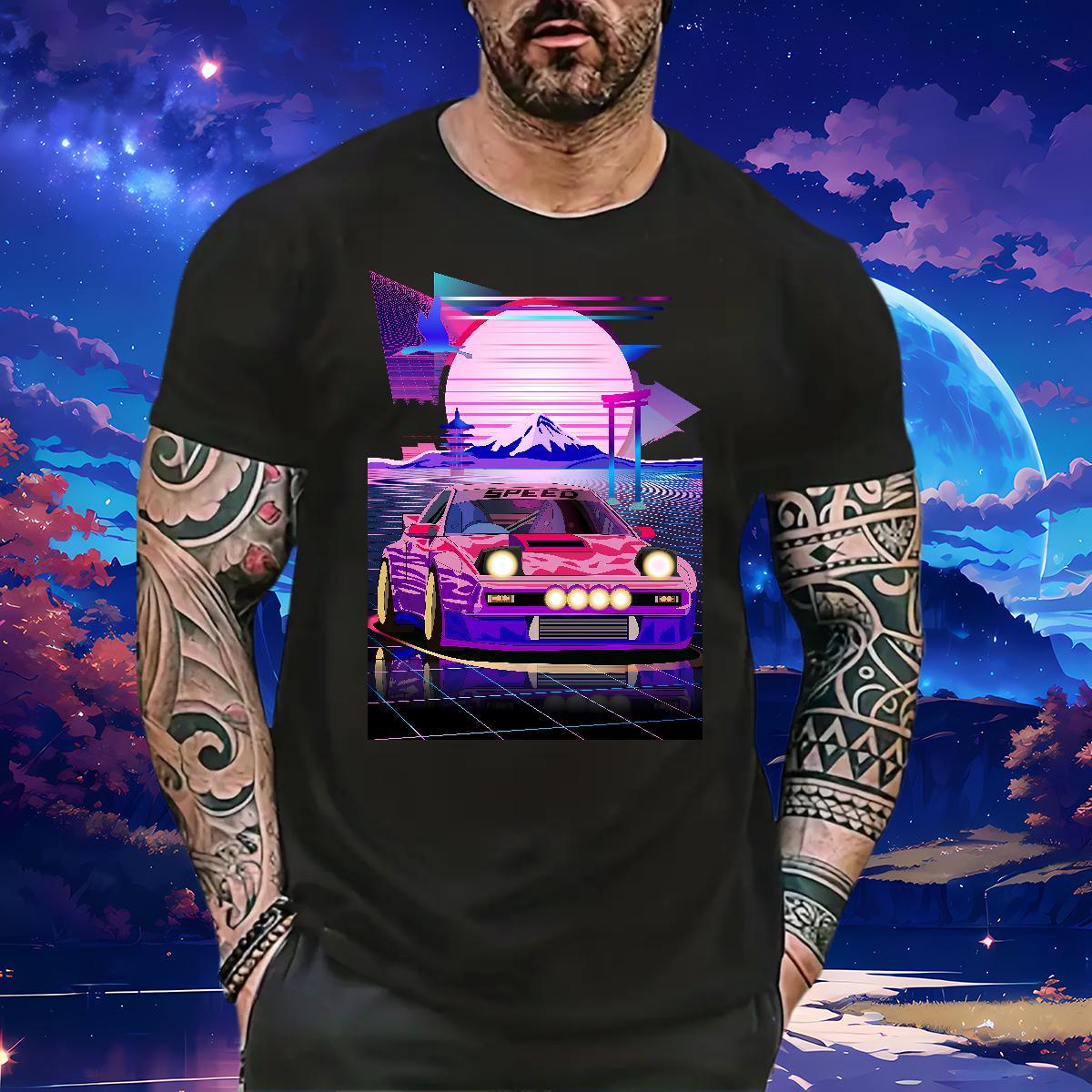 Comfortable beach 230g 100% Cotton Men Clothes T-Shirt Casual Daily Wear Crew Neck Man T Shirts Brand Customized Print Tops