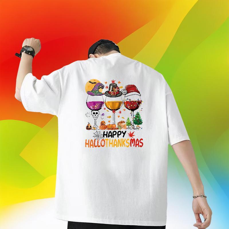 Designer Fashion Couples T Shirts pumpkin Home Outdoor 230g 100% Cotton Polos Round Neck Short Sleeve Brand Man T Shirts Black Oversized