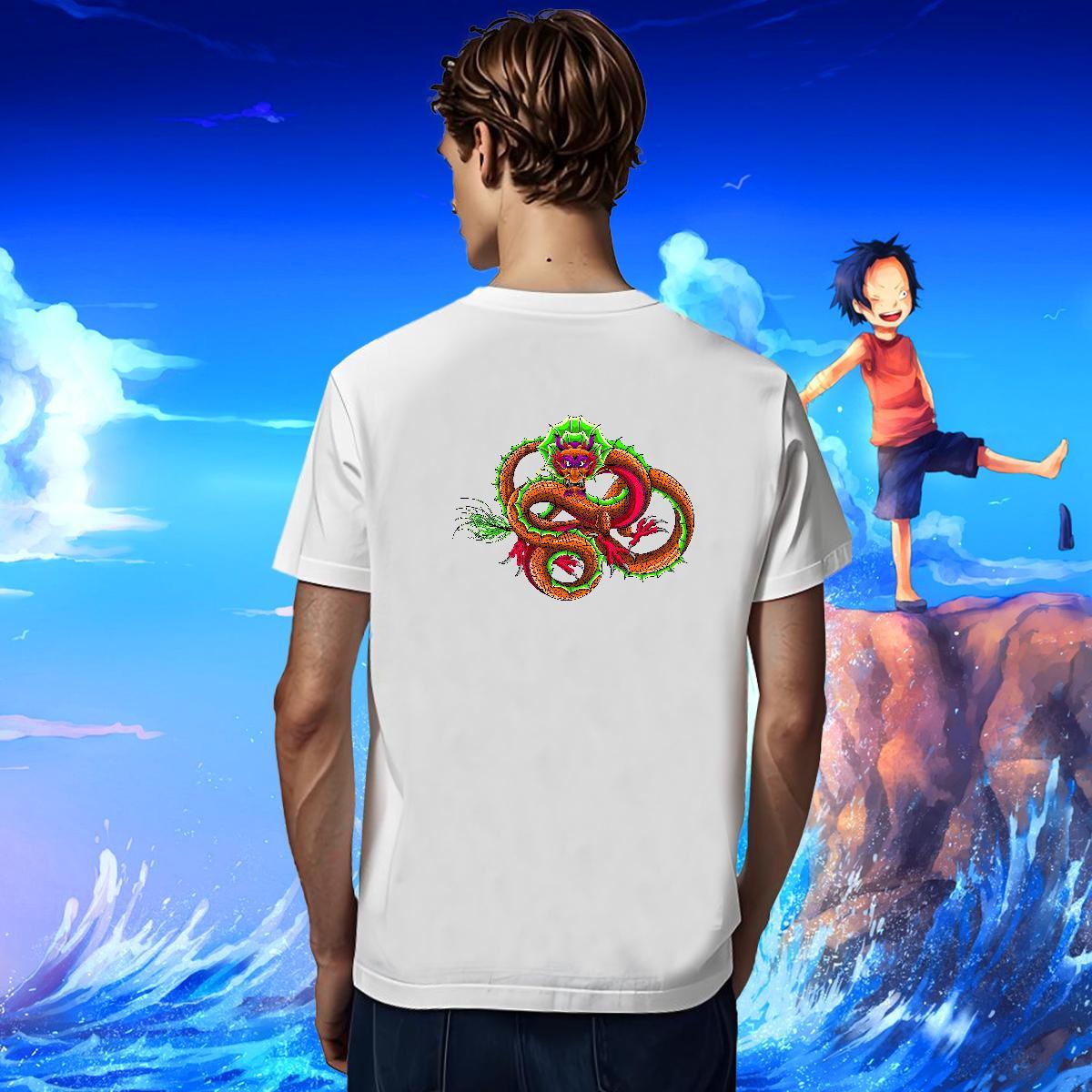 Mens T Shirts 230g Pure Cotton ferocity Home Outdoor O Neck Short Sleeves DIY Anime Tshirt for Man Woman Fashion Designer Brand Tops Shirt